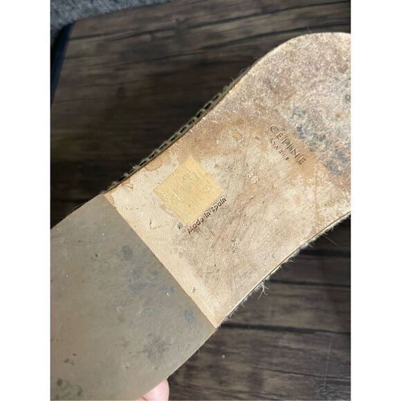 Celine Babouche Nappa Black Soft Leather Pointed Tow Espadrille size 36 - Picture 6 of 16